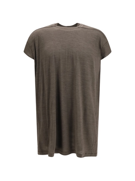 Tricou Rick Owens maro din lana si matase