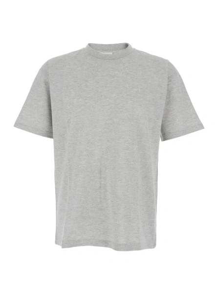 Tricou Saint Laurent gri din bumbac
