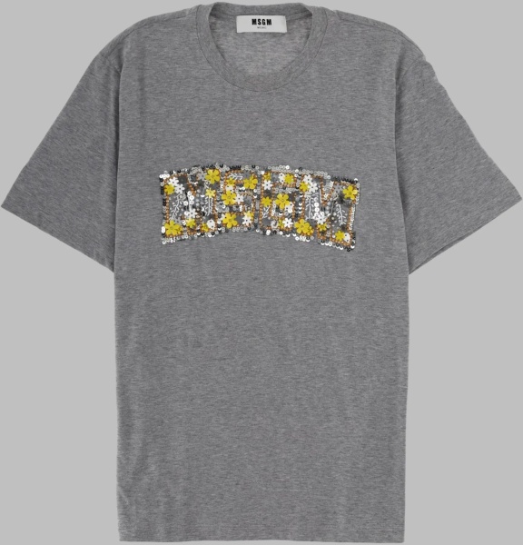 Tricou T-Shirt Con Logo Con Paillettes