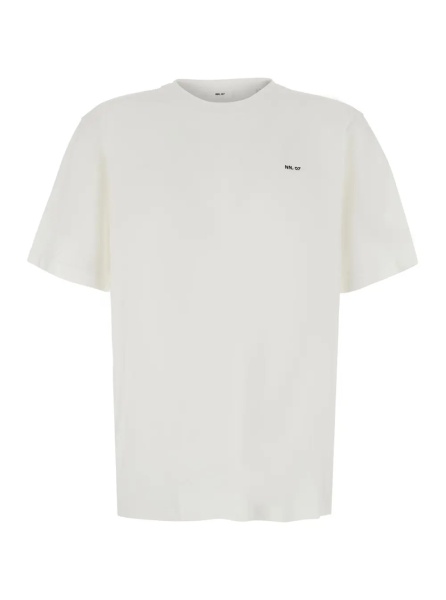 Tricou White T-Shirt with Round Neck and Short Sleeves for Men