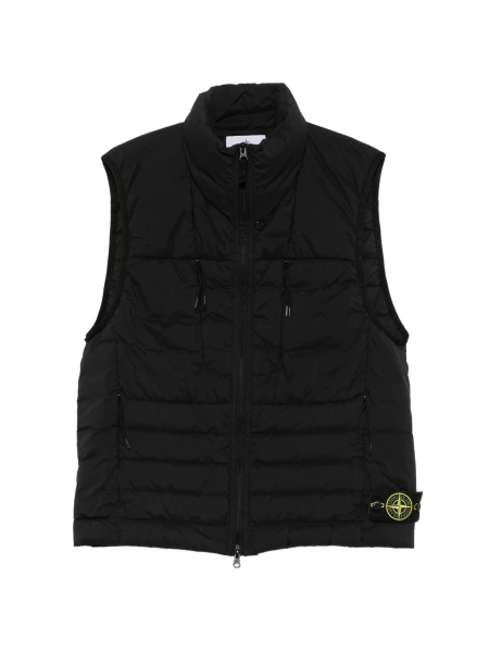 Vesta Stone Island neagra din poliamida si spandex/elastan