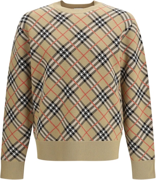 Wool Check Sweater