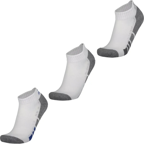 3pk Mens 1/2 Terry Q-White Socks