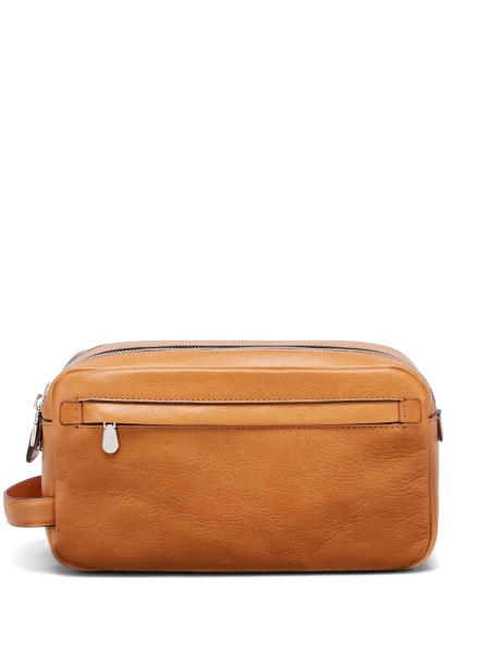 Accesorii de voiaj Brunello Cucinelli maro din piele