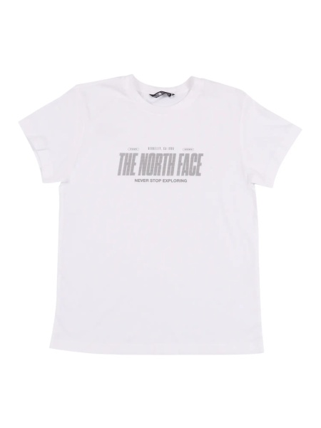 B REFLECTIVE LOGO RELAXED SS TEE TNF WHITE