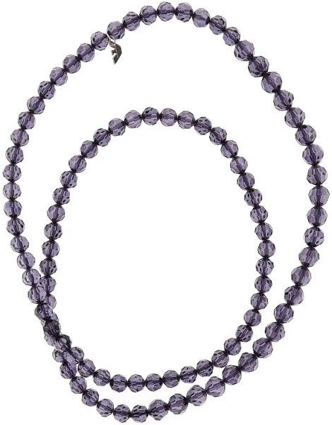 Bijuterii Multifaceted beads long necklace