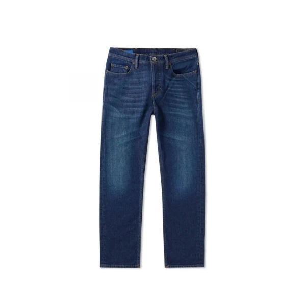 Blugi Acne Studios River Dark Blue Cotton Denim Jeans