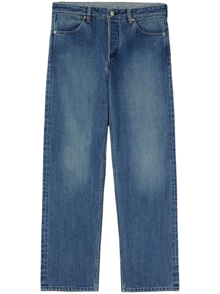 Blugi conici Jil Sander albastri