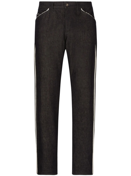 Blugi drepti Dolce & Gabbana negri