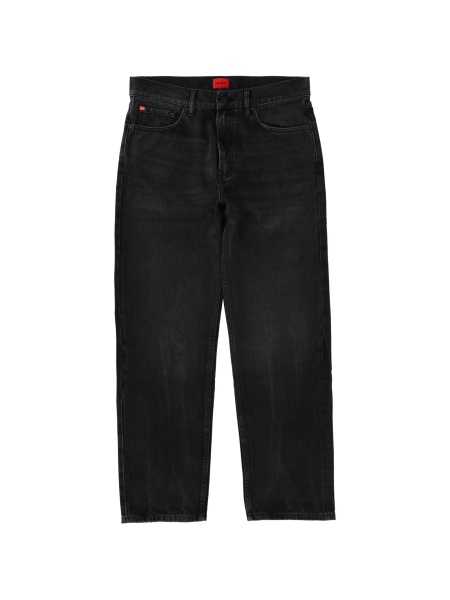 Blugi drepti Hugo Boss negri