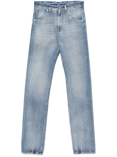 Blugi drepti Maison Margiela albastri din bumbac