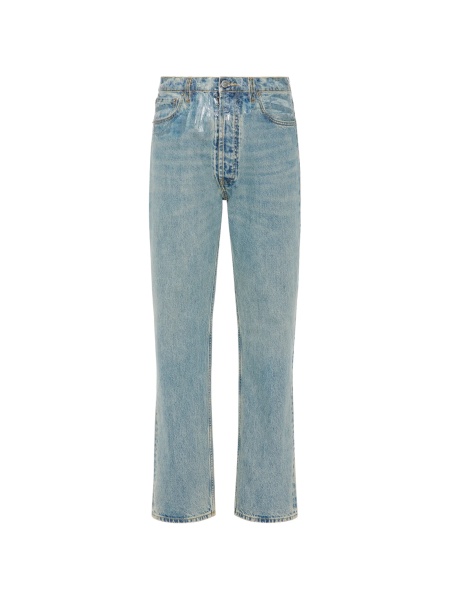 Blugi drepti Maison Margiela albastri
