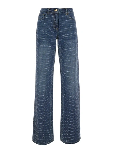 Blugi Elisabetta Franchi albastri din denim
