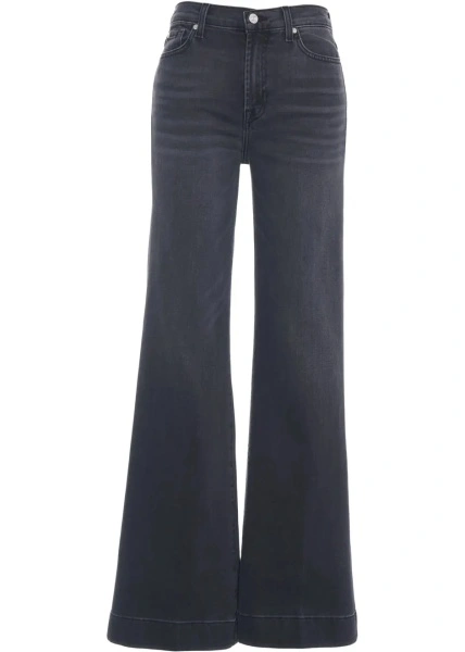Blugi evazati 7 For All Mankind negri din denim