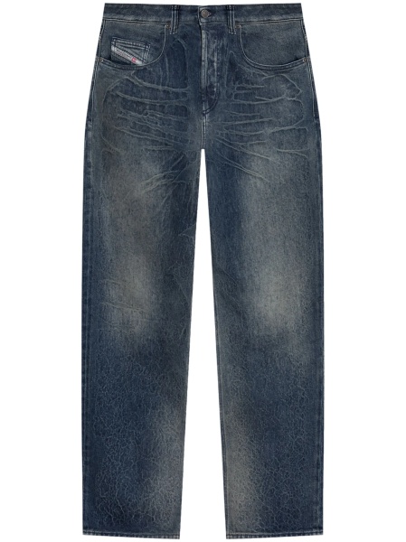 Blugi evazati Diesel albastri
