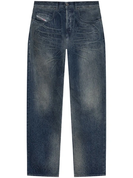 Blugi evazati Diesel albastri