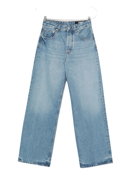 Blugi evazati JACQUEMUS albastri din bumbac