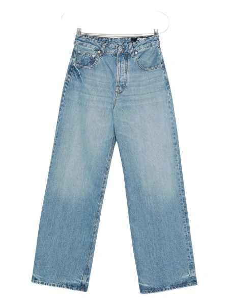 Blugi evazati JACQUEMUS albastri din bumbac