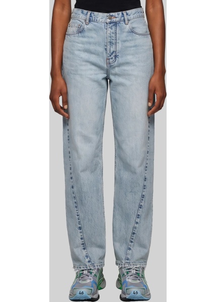 Blugi Light Faded Jeans With Twisted Seams