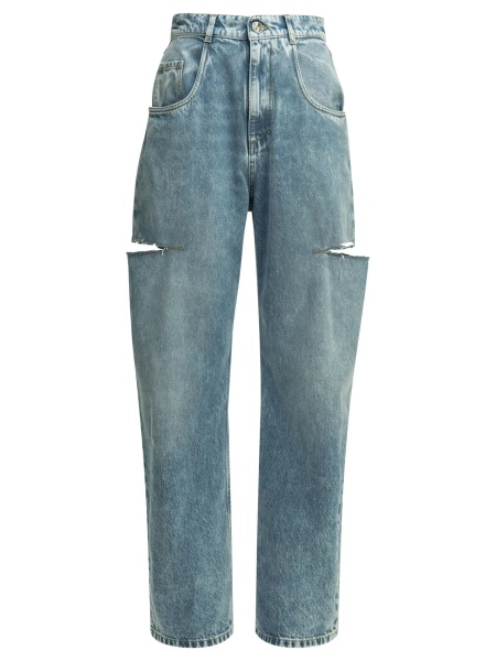 Blugi Ripped wide leg jeans