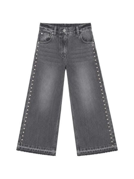Blugi Stella McCartney gri din material textil