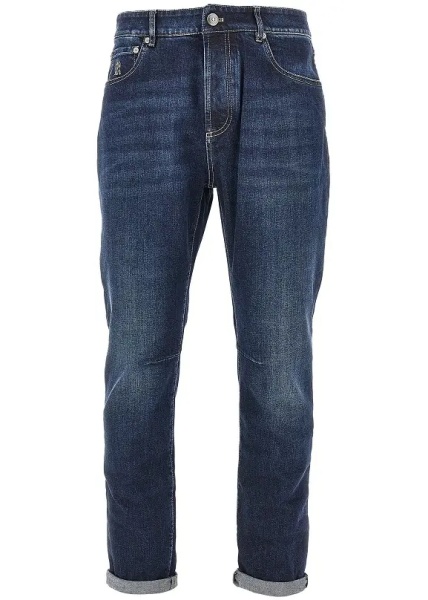 Blugi Stretch denim Leisure Fit jeans