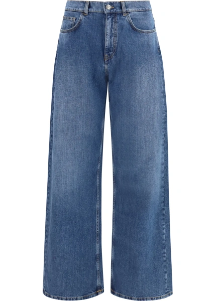 Blugi Wide-leg Jeans with back logo