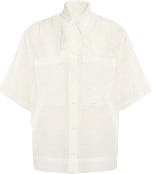 Bluza Cotton-silk blend blouse