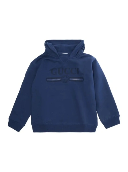 Bluza de trening Gucci albastra din bumbac