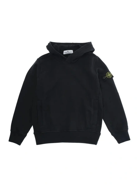 Bluza de trening Stone Island neagra din bumbac