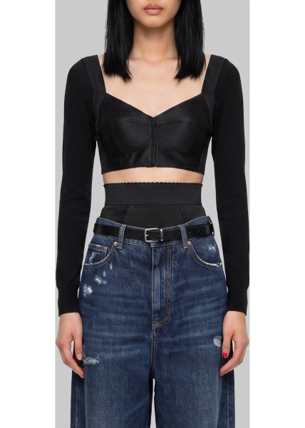 Bluza Top Bustier In Satin