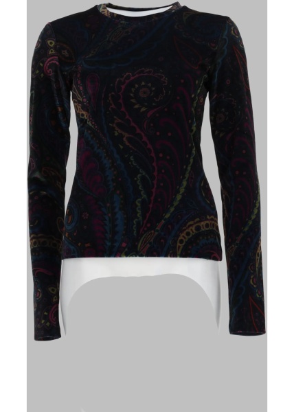 Bluza Top Con Stampa Paisley
