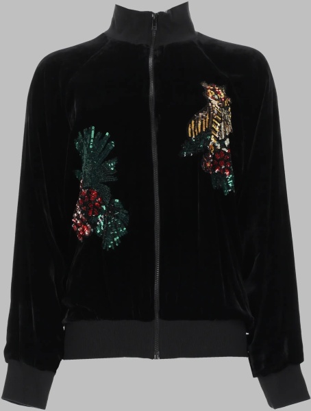 Bluza trening P.A.R.O.S.H. Felpa Con Dettagli In Paillettes