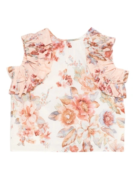 Bluza ZIMMERMANN alba din bumbac