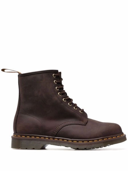 Bocanci Dr. Martens maro din piele