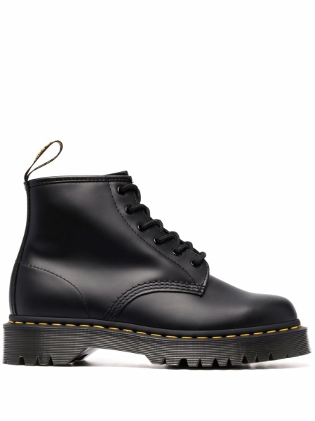 Bocanci Dr. Martens negri din piele