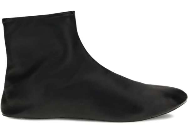Bocanci Leather ankle Boots lined with soft shearling