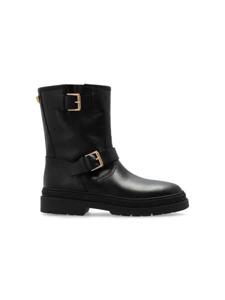 Bocanci Versace negri din piele