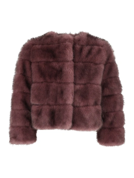 Bomber INTARSIA FAUX FUR BOMBER JACKET