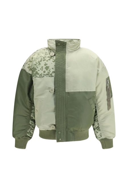 Bomber jacket Alpha Industries verde din nylon