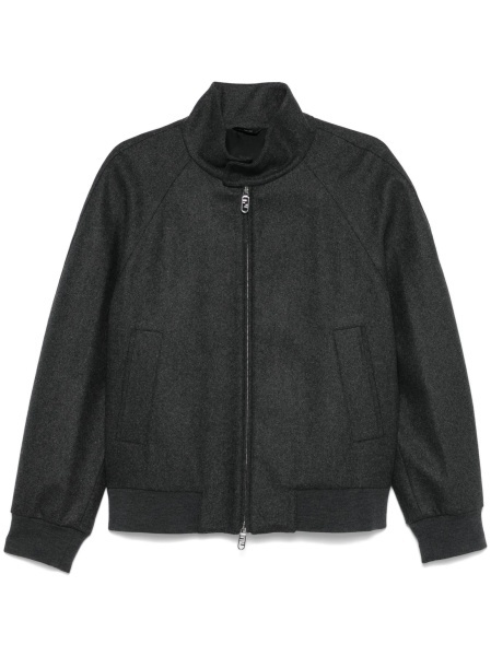 Bomber jacket Fendi gri din spandex/elastan si casmir
