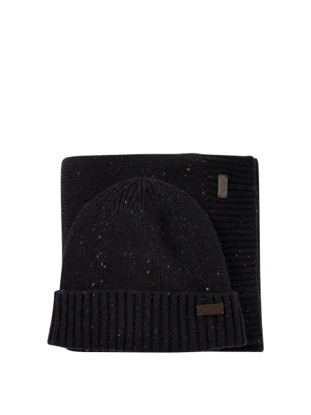 Caciula "Carlton Fleck" cap and scarf set