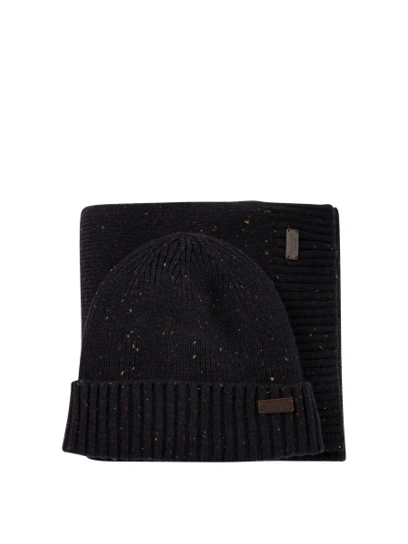 Caciula "Carlton Fleck" cap and scarf set