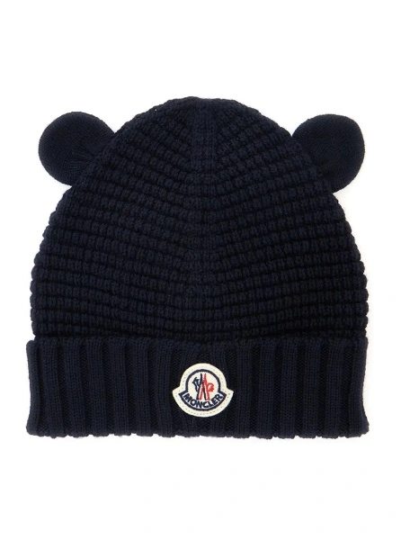 Caciula Moncler albastra din lana