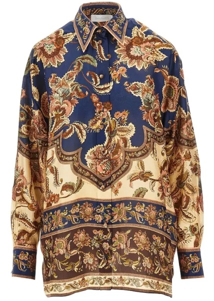 Camasa 'Aster' silk shirt