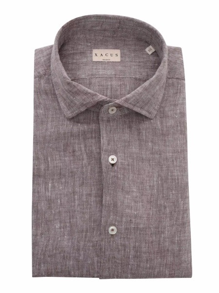 Camasa casual Brown linen shirt