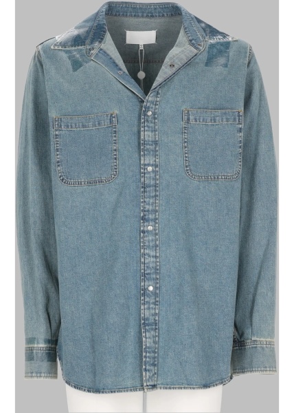 Camasa casual Camicia In Denim Taped