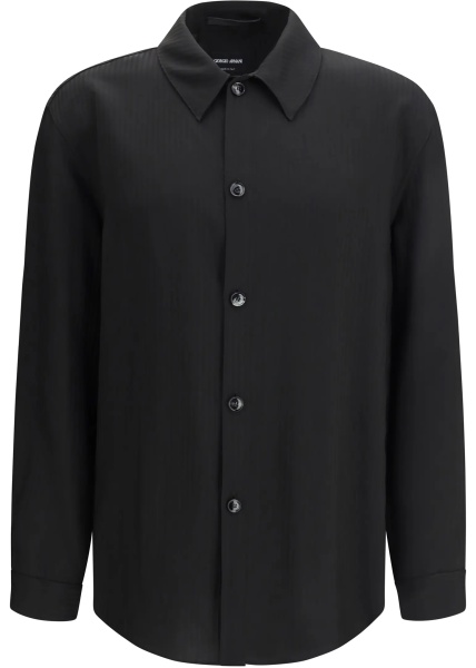 Camasa casual Chevron viscose twill Shirt Giorgio Armani Chevron viscose twill Shirt