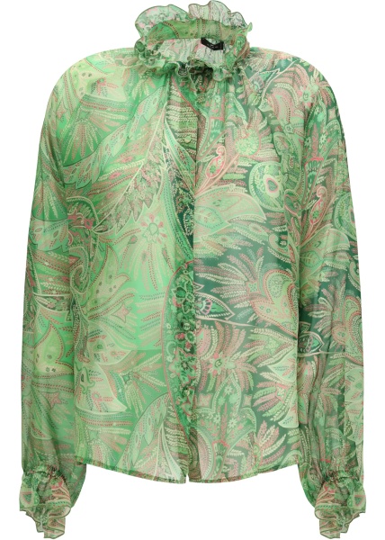 Camasa casual Paisley ruffled Shirt