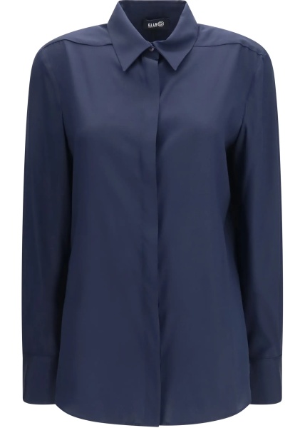 Camasa casual Silk Shirt with back gathering